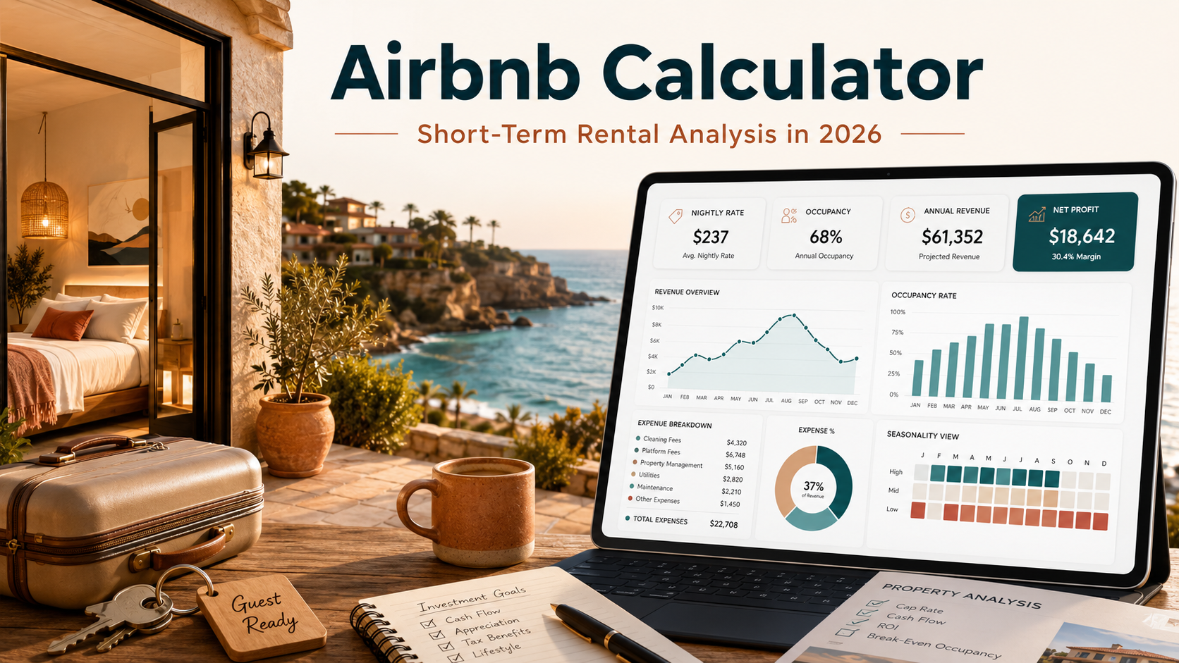 Airbnb Calculator: How to Estimate STR Nightly Rates, Occupancy & Profit (2026)
