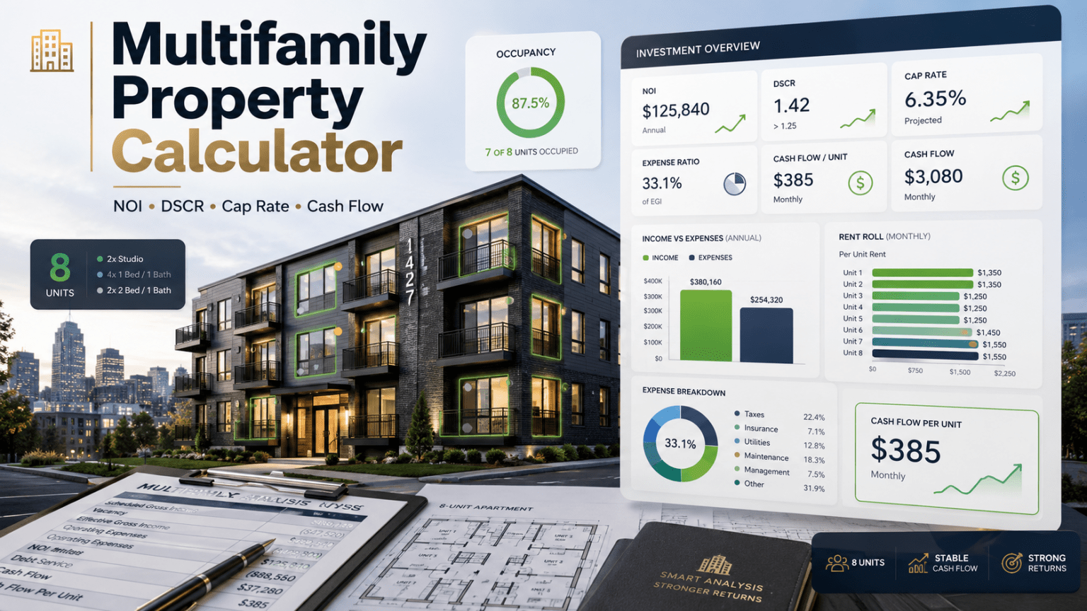 Property Calculation Multifamily Property Calculator: Analyze Apartment Deals Effectively (2026)