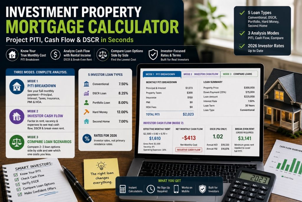Property Cash Flow Calculator — Rental Income Analysis Guide (2026)