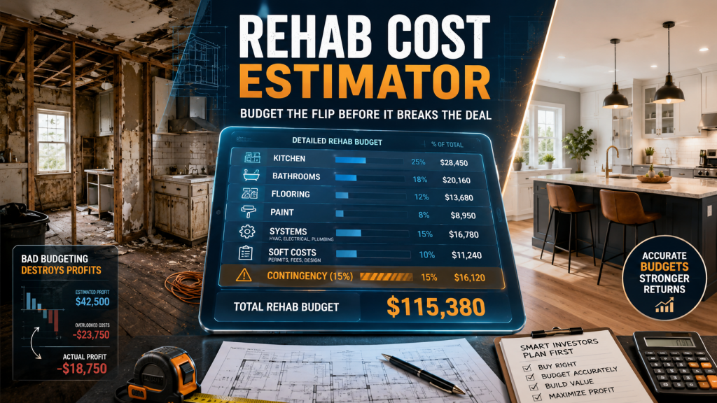 Rehab Cost Estimator: How to Build a Renovation Budget That Actually Works