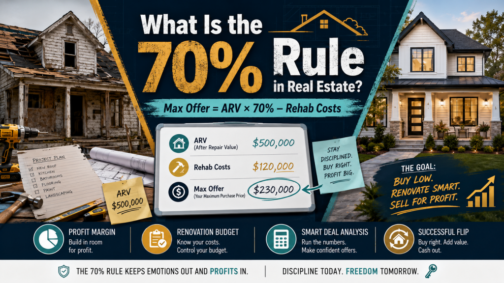 70 Percent Rule Real Estate: Smart Way to Calculate Max Offer (2026)