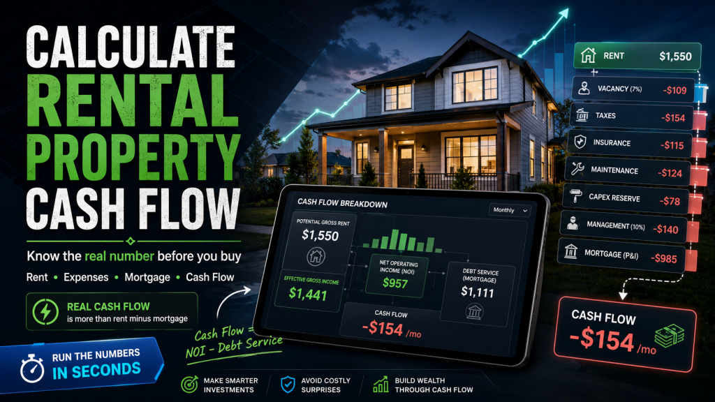 How to Calculate Rental Property Cash Flow: Easy Guide (2026)