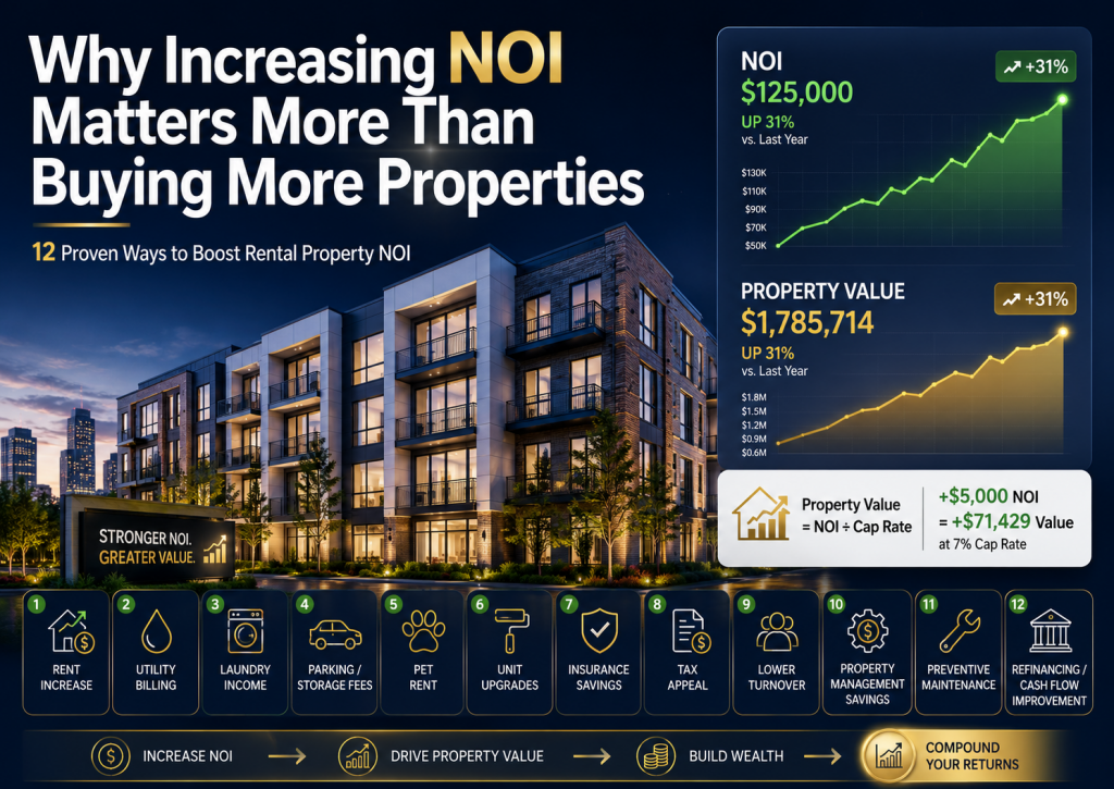 Increase NOI on Rental Property: 12 Proven Ways That Work (2026)