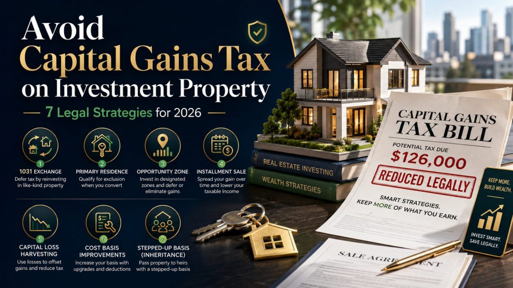 Avoid Capital Gains Tax on Investment Property (2026)