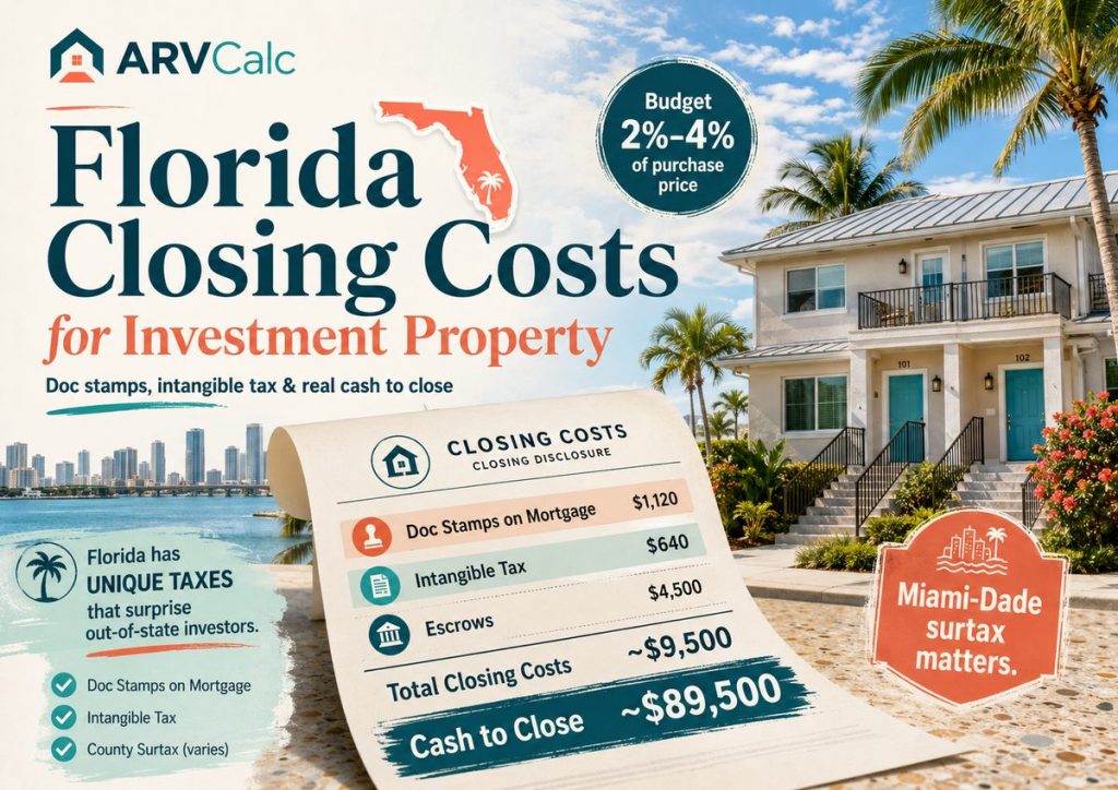 Florida Closing Costs for Investment Property: Doc Stamps & Full Breakdown (2026)