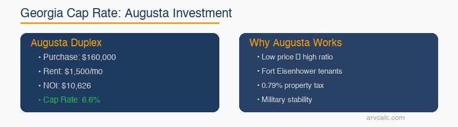 Georgia cap rate Augusta investment example