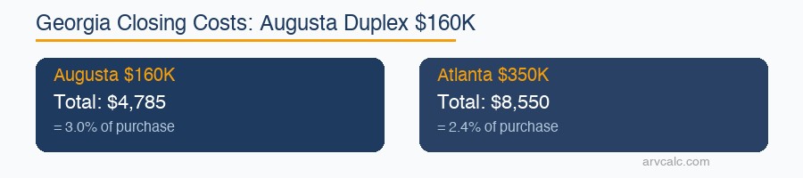 Georgia closing costs comparison
