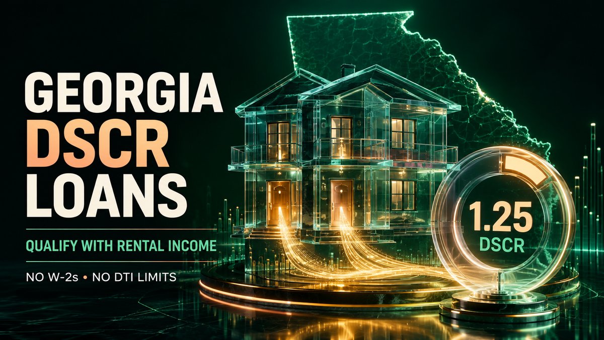 Georgia DSCR loans qualify with rental income 1.25 DSCR no W-2s no DTI limits