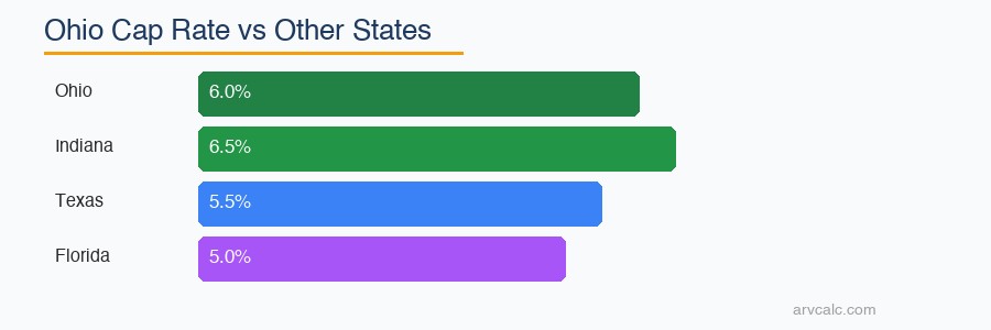 Ohio cap rate vs other states comparison