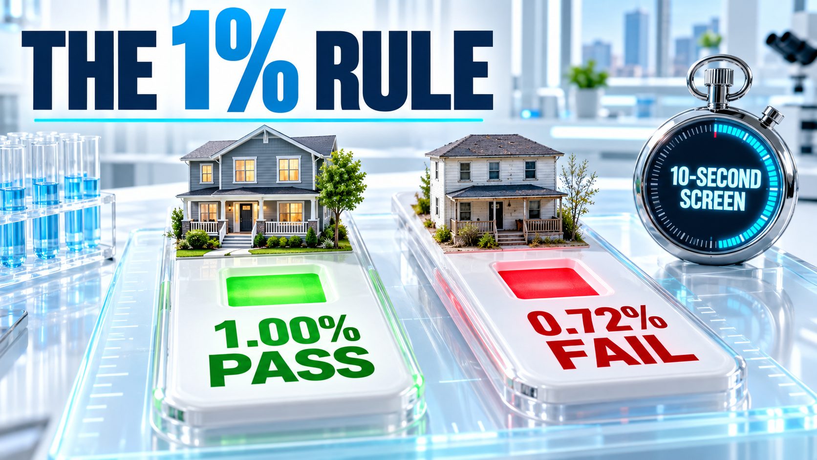 1 percent rule in real estate — rent should be 1% of purchase price 15 city data table does it still work 2026