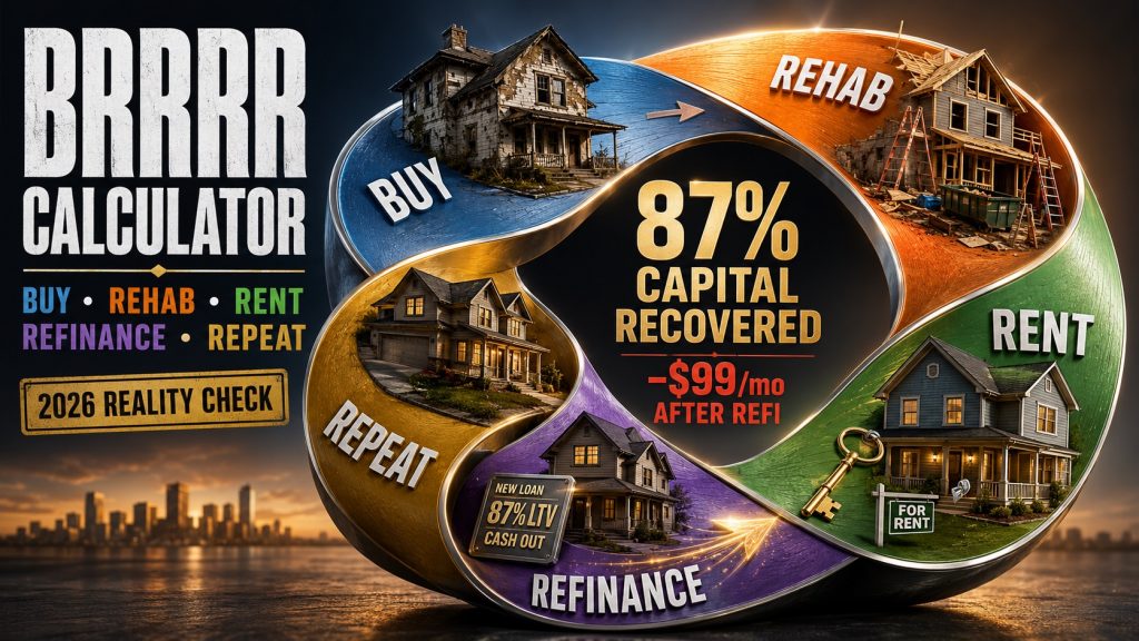 BRRRR Calculator: How to Analyze Buy-Rehab-Rent-Refinance Deals (2026)