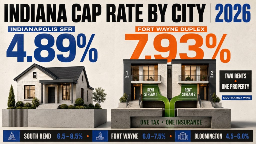 Indiana Cap Rate by City: Real Data + Where Deals Work (2026)